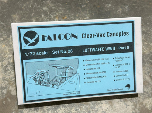 (SO) 1/72 Falcon Canopies Set Luftwaffe World War II (part 5)