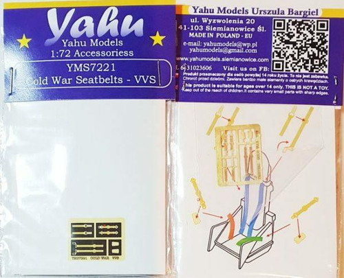 (SO) 1/72 Yahu Models ColdWar seatbelts - VVS (Soviet side)