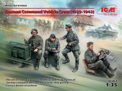 (SO) 1/35 ICM German Command Vehicle Crew (1939-1942) (4 figures)