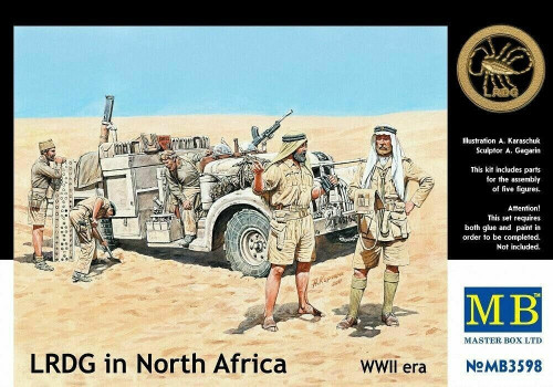 (SO) 1/35 Master Box WWII Long Range Desert Group (LRDG) (x5 figures)
