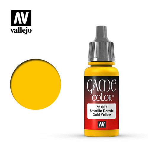 (SO) Vallejo Paint 17ml Bottle Gold Yellow Game Color