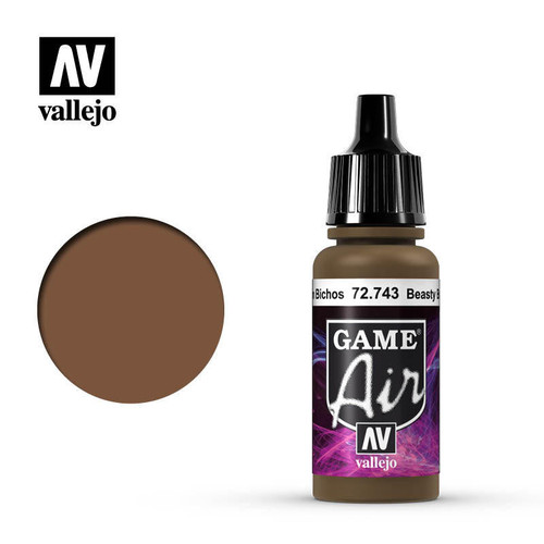 (SO) Vallejo Paint 17ml Bottle Beasty Brown Game Air