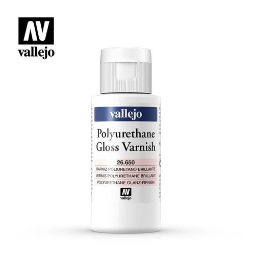 (SO) Vallejo 60ml Bottle Polyurethane Gloss Varnish