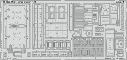 (SO) 1/48 Eduard Mi24 Cargo Interior for ZVE