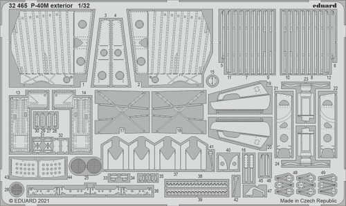 (SO) 1/32 Eduard P-40M Exterior for Trumpeter