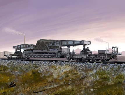 (SO) 1/72 Hobby Boss Rail Transporter Karl-Geraet - HY82906