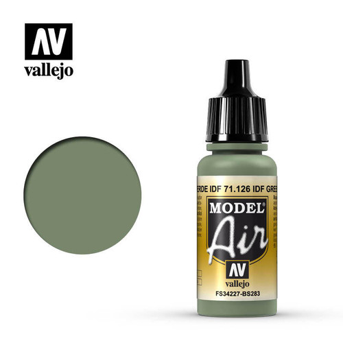 (SO) Vallejo Paint 17ml Bottle IDF/IAF Green Model Air