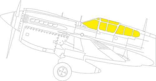 (SO) 1/32 Eduard Mask P-40M TFace for Trumpeter