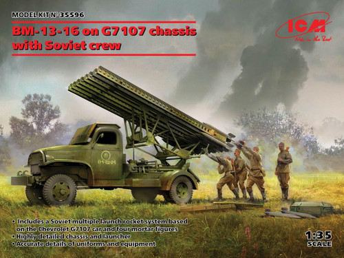 (SO) 1/35 ICM BM-13-16 on G7107 chassis with Soviet crew