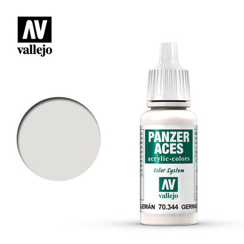 (SO) Vallejo Paint 17ml Bottle German Tankcrew Winter (White) Panzer Aces