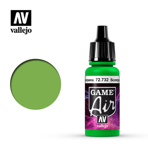 (SO) Vallejo Paint 17ml Bottle Scorpy Green Game Air
