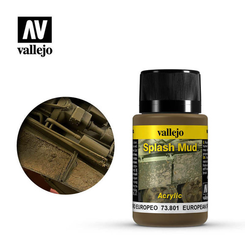 (SO) Vallejo 40ml Bottle European Splash Mud Weathering Effect