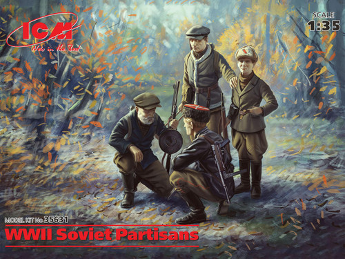 (SO) 1/35 ICM WWII Soviet Partisans (4 figures)