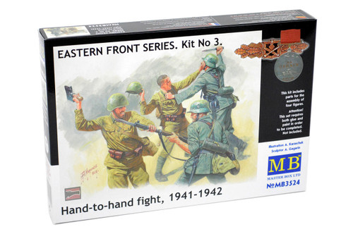 (SO) 1/35 Master Box Hand to Hand Combat German & Russian Infantry Eastern Front 1941-42 Plastic Model Kit