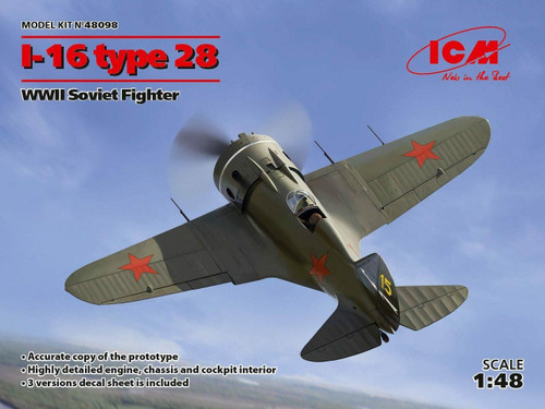 (SO) 1/48 ICM I-16 type 28, WWII Soviet Fighter
