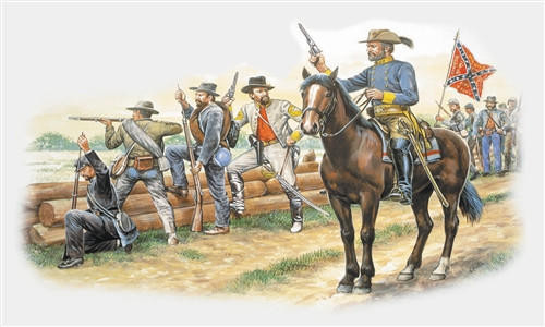 (SO) 1/72 Confederate Infantry (50)