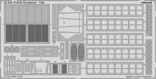 (SO) 1/32 Eduard P-51D15 Exterior for Revell