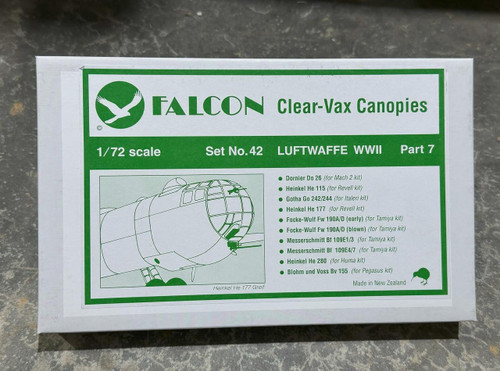 (SO) 1/72 Falcon Canopies Set Luftwaffe World War II (part 7)