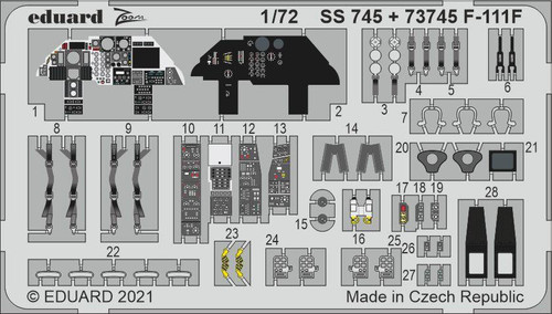 (SO) 1/72 Eduard F111F for Hasegawa & Hobby 2000 (Pre-Painted)