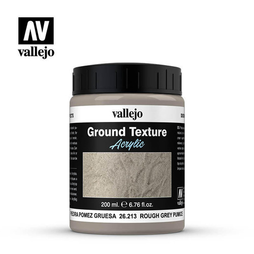(SO) Vallejo 200ml Bottle Rough Grey Pumice Stone Ground Texture Diorama Effect