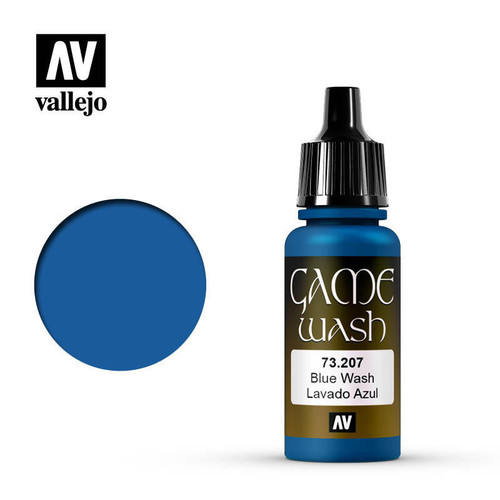 (SO) Vallejo Paint 17ml Bottle Blue Wash