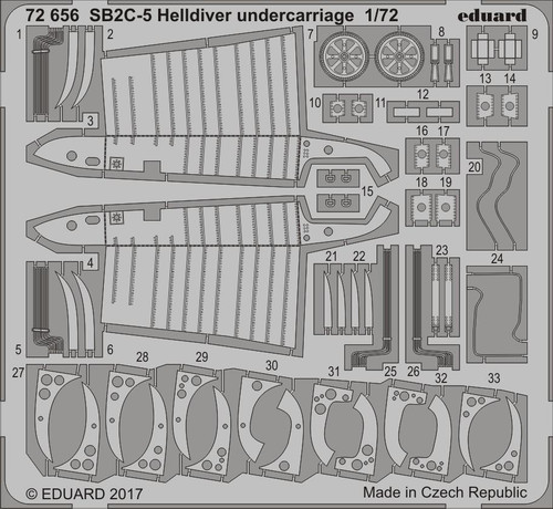(SO) 1/72 Eduard SB2C5 Helldiver Undercarriage for Special Hobby