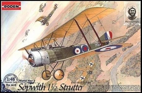 (SO) 1/48 Roden Sopwith 1-1/2 Strutter WWI British BiPlane Fighter