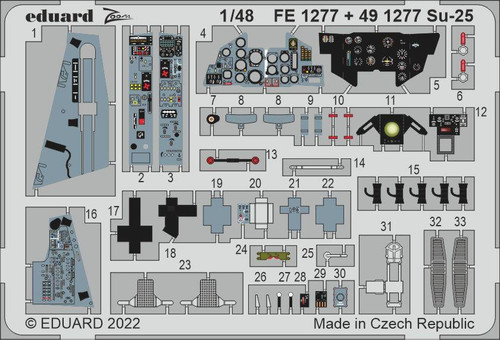 (SO) 1/48 Eduard Su25 for Zvezda (Pre-Painted)