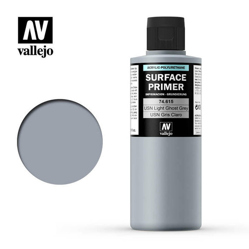 (SO) Vallejo Paint 200ml Bottle USN Light Ghost Grey FS36375 Surface Primer