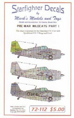 (SO) 1/72 Starfighter Decals - Wilcats Pt.