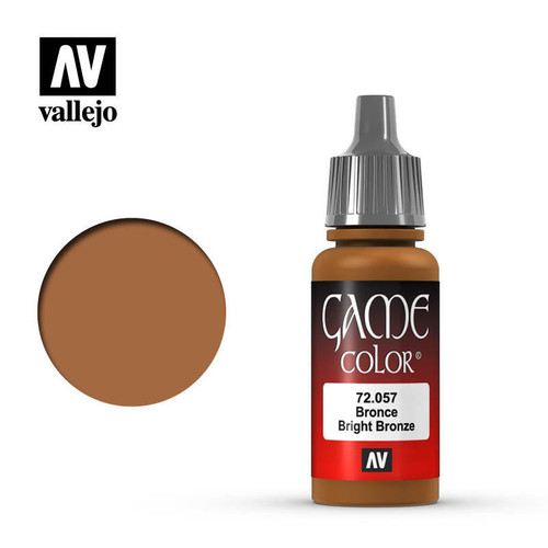 (SO) Vallejo Paint 17ml Bottle Bright Bronze Game Color