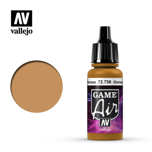 (SO) Vallejo Paint 17ml Bottle Glorious Gold Game Air