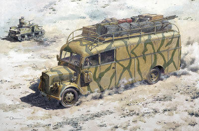 (SO) 1/72 Roden Opel 3.7-47 Blitz Omnibus Stabswagen