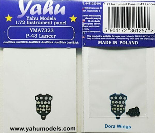 (SO) 1/72 Yahu Models P-43 Lancer - Instrument Panel