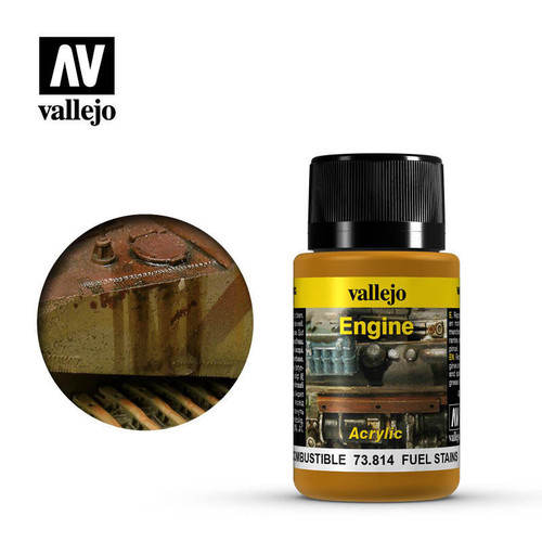 (SO) Vallejo 40ml Bottle Fuel Stains Weathering Effect