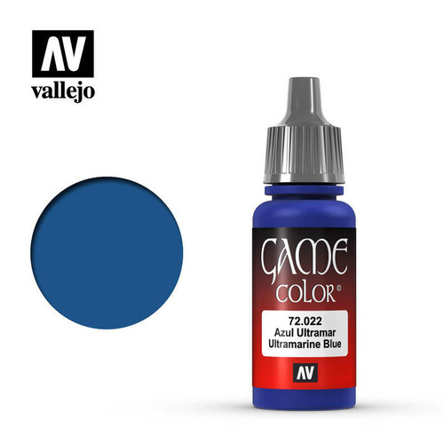 (SO) Vallejo Paint 17ml Bottle Ultramarine Blue Game Color