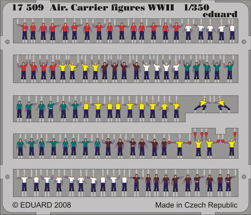(SO) 1/350 Eduard Aircraft Carrier Figures WWII (Pre-Painted)