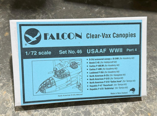 (SO) 1/72 Falcon Canopies Set USAAF World War 2 (part 4)