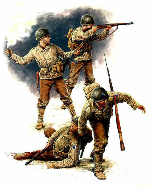 (SO) 1/35 Master Box US Infantry July 1944 (x4)