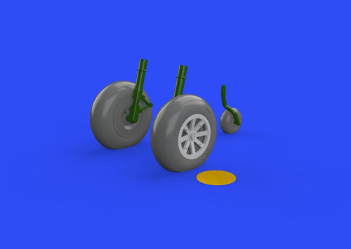 (SO) 1/48 Eduard P-40B Wheels for AIR (PE & Resin)