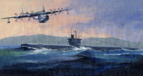 (SO) 1/350 Hobby Boss PLAN Type 33 Submarine and SH-5 - HY83515