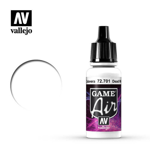 (SO) Vallejo Paint 17ml Bottle Dead White Game Air