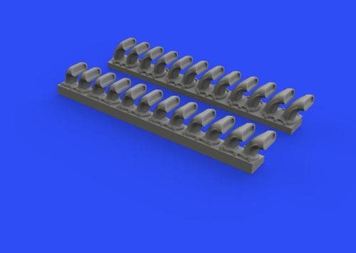 (SO) 1/48 Eduard P-400 Exhaust Stacks for EDU (Resin)