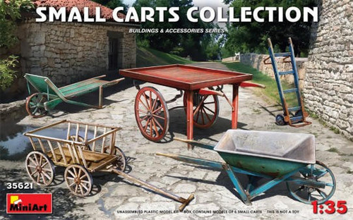 (SO) 1/35 Miniart Small Carts Collection (5)