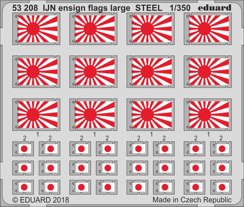 (SO) 1/350 Eduard IJN Ensign Flags Steel (Pre-Painted)