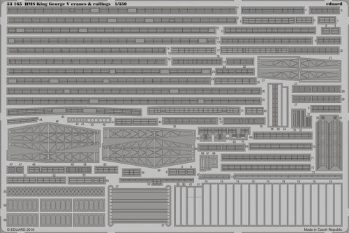 (SO) 1/350 Eduard HMS King George V Cranes & Railings for TAM