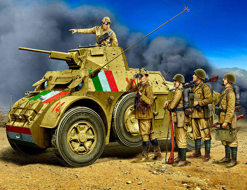 (SO) 1/35 Master Box WWII Italian Military Crew (x5)