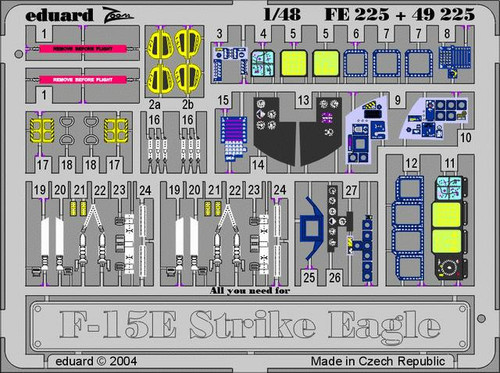 (SO) 1/48 Eduard F-15E Photo Etch for Revell