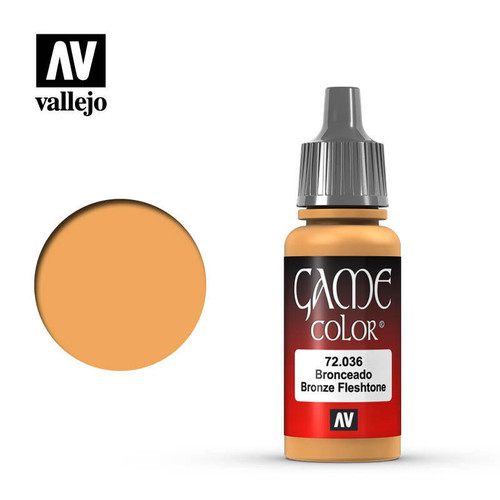 (SO) Vallejo Paint 17ml Bottle Bronze Fleshtone Game Color