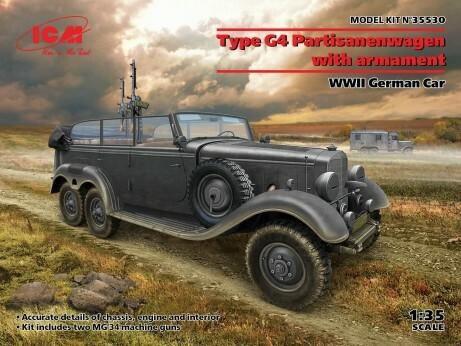 (SO) 1/35 ICM G4 with armament, WWII German Car